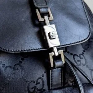 Gucci GG Nylon Jackie backpack. Buy Gucci Black Monogram Canvas Jackie GG Ruck Sack Back  main image 4